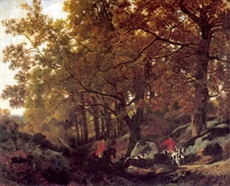 Caccia al cervo nella foresta di Fontainebleau - Museo Civico, Palazzo d'Avalos, Chieti